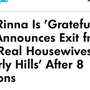 BREAKING! LISA RINNA FIRED/ QUITS REAL HOUSEWIVES OF BEVERLY HILLS!