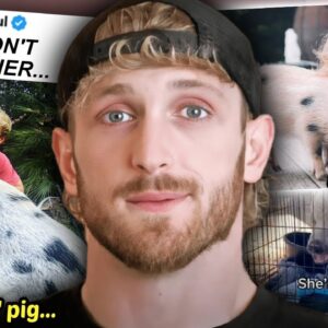 Logan Paul LEFT his pet pig behind...(so sad)