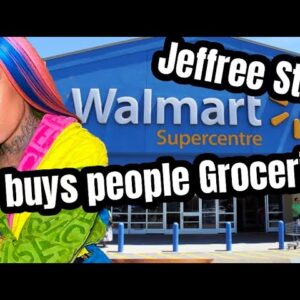 Jeffree Star BUYS everyone groceries at WALMART